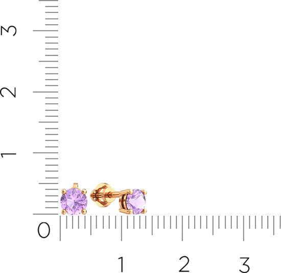 Серьги-пусеты из золота