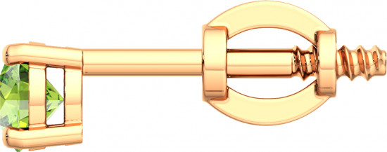 Серьги-пусеты из золота