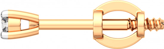 Серьги-пусеты из золота