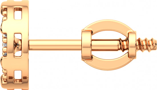 Серьги-пусеты из золота