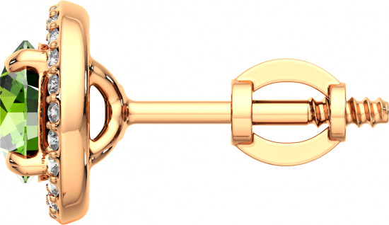 Серьги-пусеты из золота