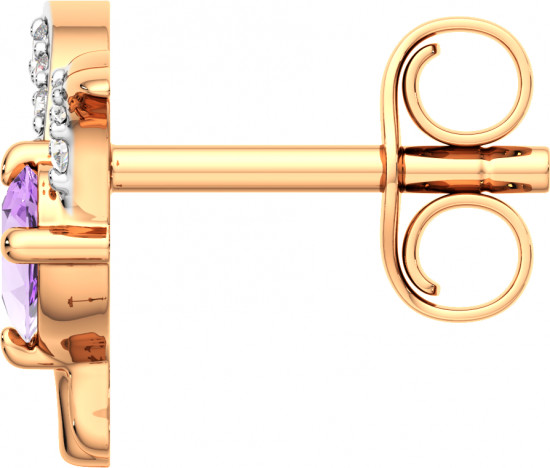 Серьги-пусеты из золота