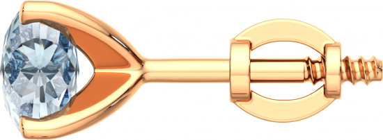 Серьги-пусеты из золота