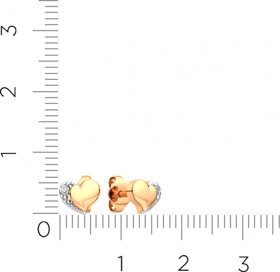 Серьги-пусеты из золота