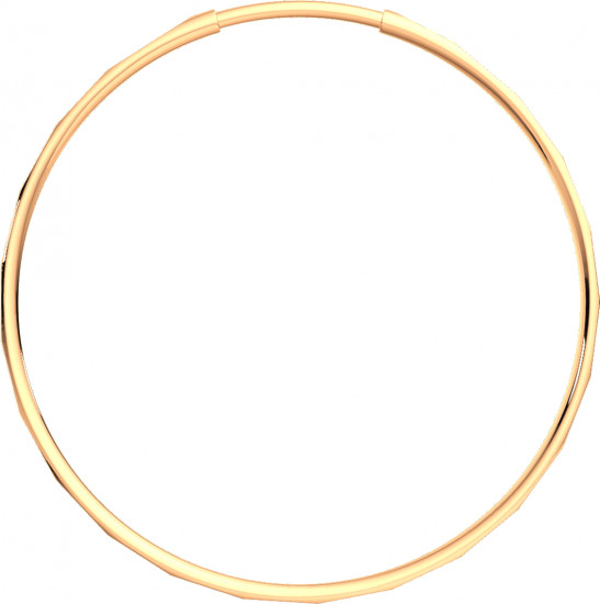 Серьги конго из золота