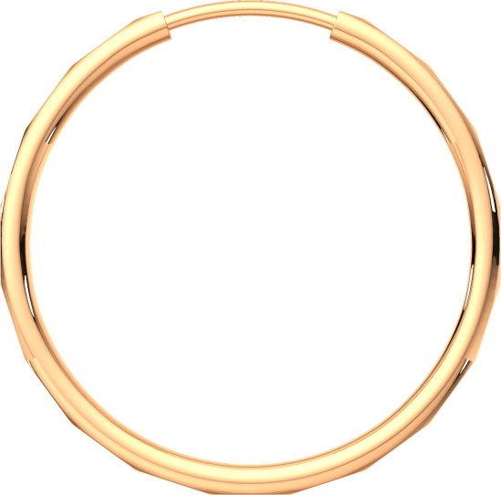 Серьги конго из золота