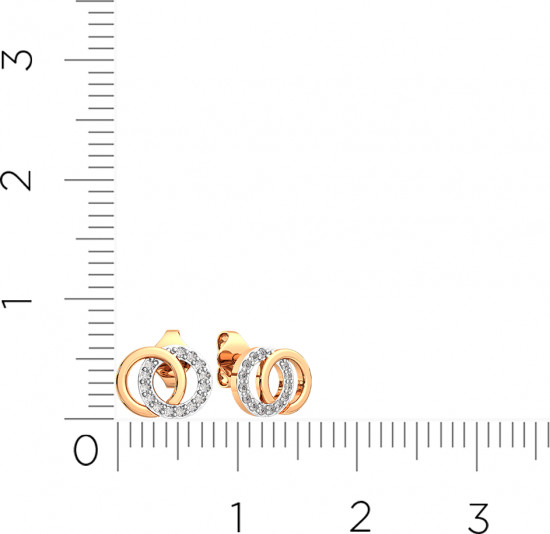Серьги-пусеты из золота