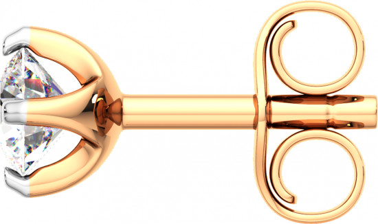 Серьги-пусеты из золота