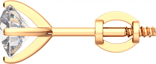 Серьги-пусеты из золота