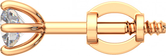 Серьги-пусеты из золота