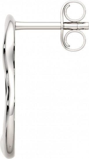 Серьги-пусеты из серебра