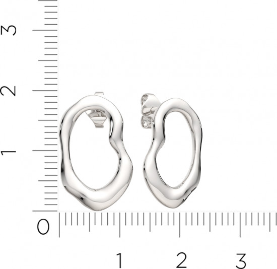 Серьги-пусеты из серебра