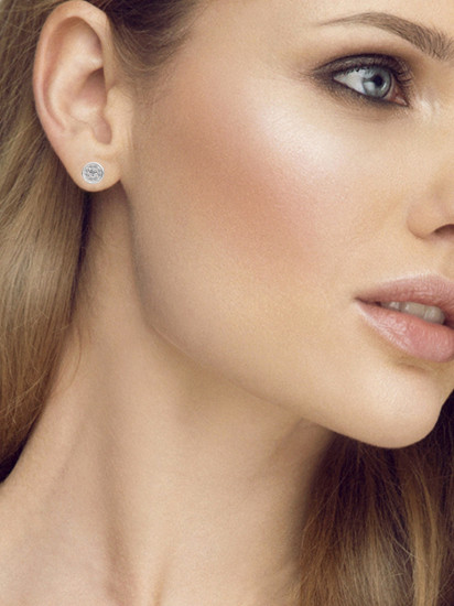 Серьги-пусеты из серебра