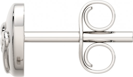 Серьги-пусеты из серебра