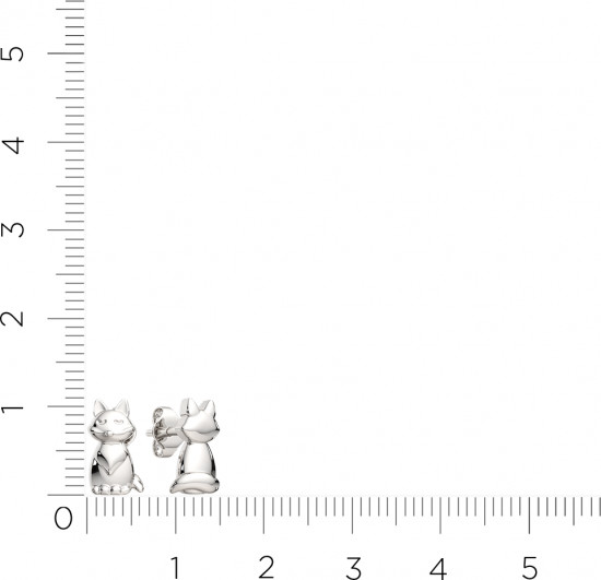 Серьги-пусеты из серебра