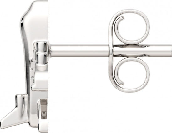 Серьги-пусеты из серебра