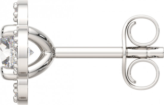 Серьги-пусеты из серебра