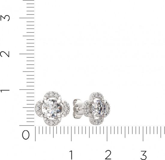 Серьги-пусеты из серебра