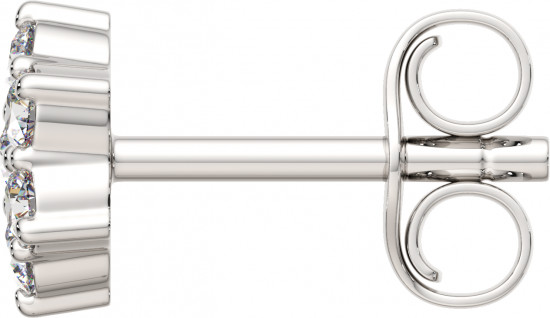 Серьги-пусеты из серебра