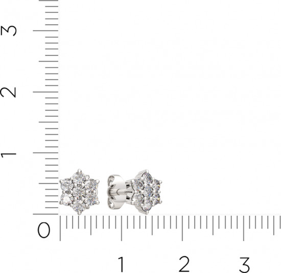 Серьги-пусеты из серебра