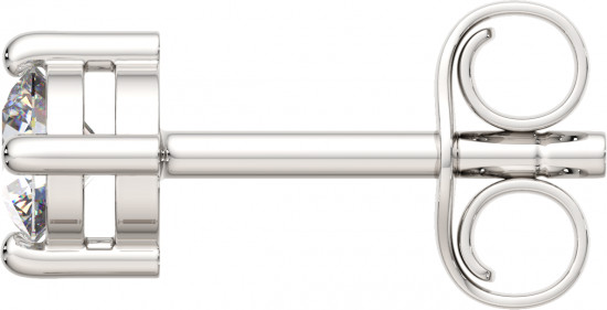 Серьги-пусеты из серебра