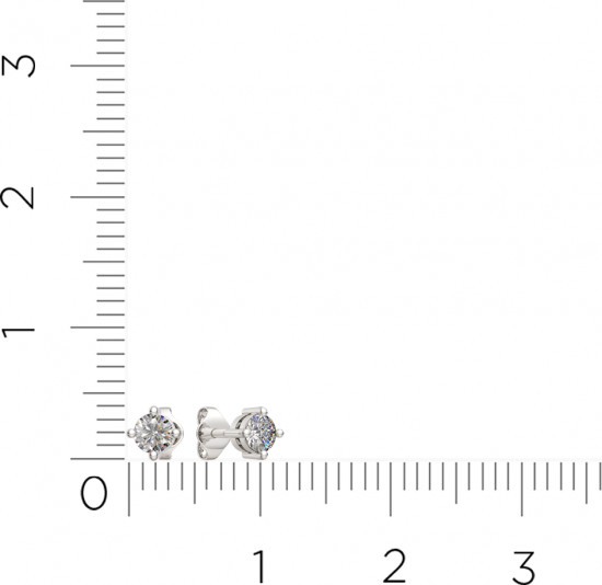 Серьги-пусеты из серебра