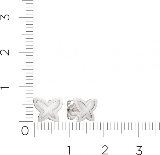 Серьги-пусеты из серебра