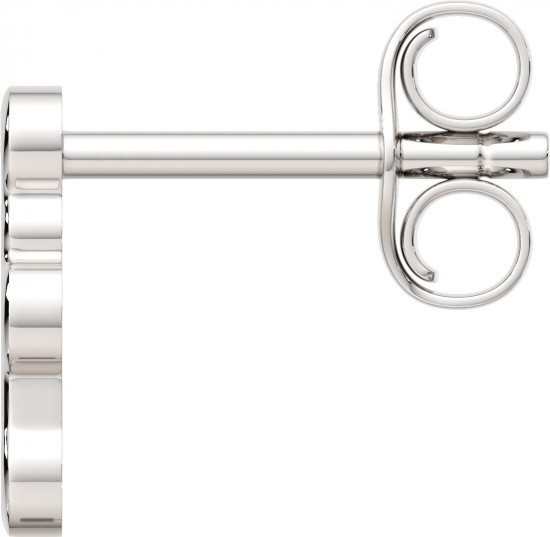 Серьги-пусеты из серебра