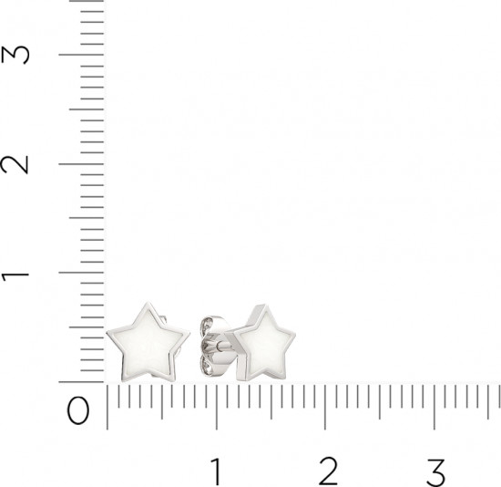 Серьги-пусеты из серебра