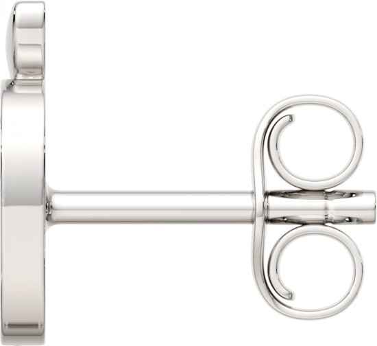 Серьги-пусеты из серебра