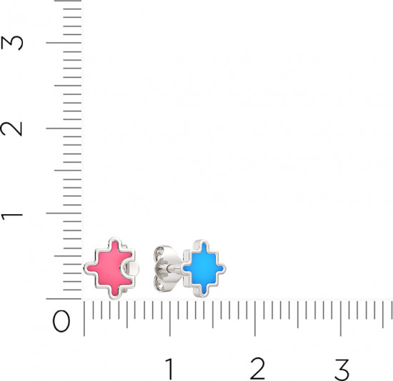 Серьги-пусеты из серебра