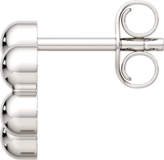 Серьги-пусеты из серебра