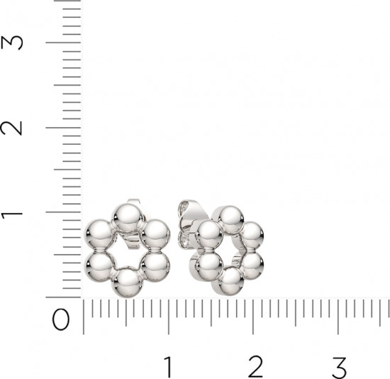 Серьги-пусеты из серебра