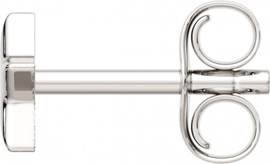 Серьги-пусеты из серебра