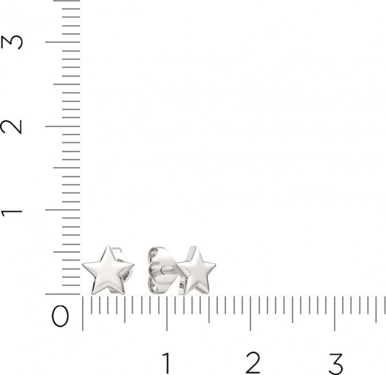 Серьги-пусеты из серебра