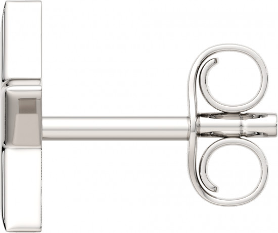 Серьги-пусеты из серебра