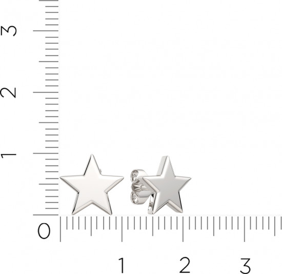 Серьги-пусеты из серебра