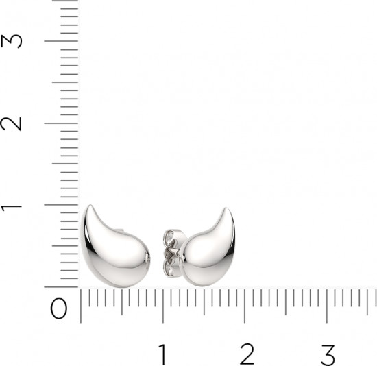 Серьги-пусеты из серебра