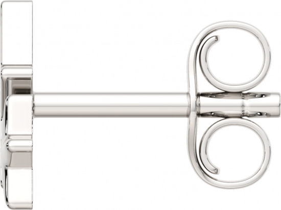 Серьги-пусеты из серебра