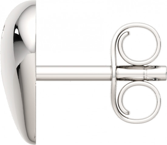 Серьги-пусеты из серебра