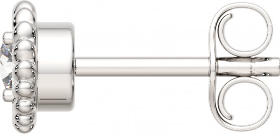 Серьги-пусеты из серебра