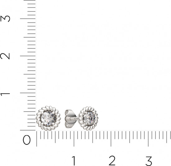 Серьги-пусеты из серебра