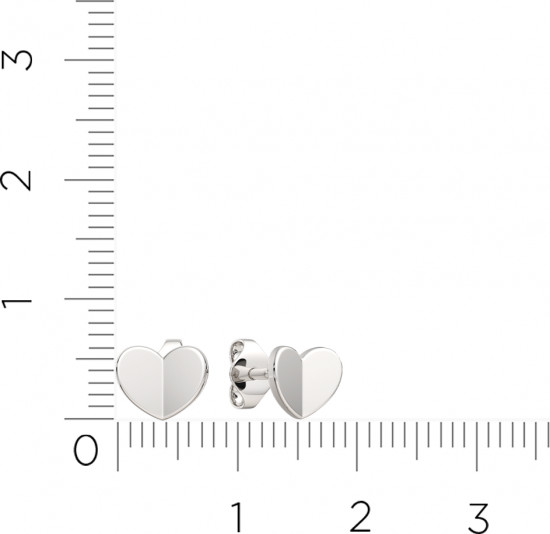 Серьги-пусеты из серебра