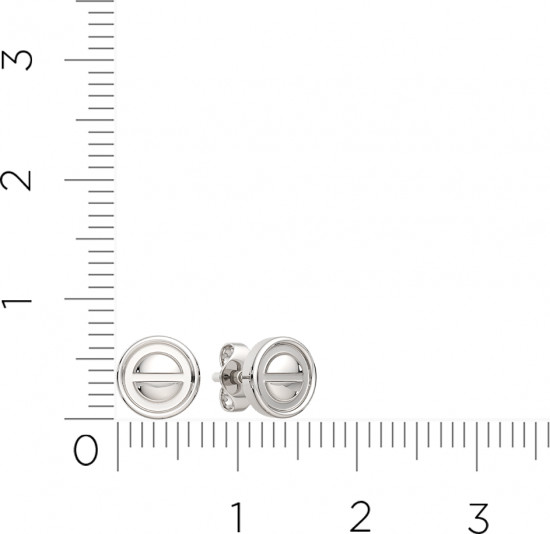 Серьги-пусеты из серебра