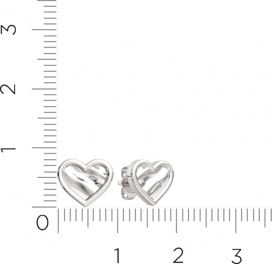 Серьги-пусеты из серебра