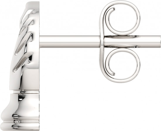 Серьги-пусеты из серебра