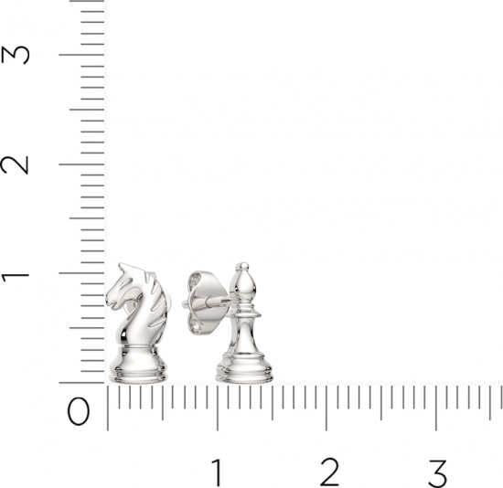 Серьги-пусеты из серебра