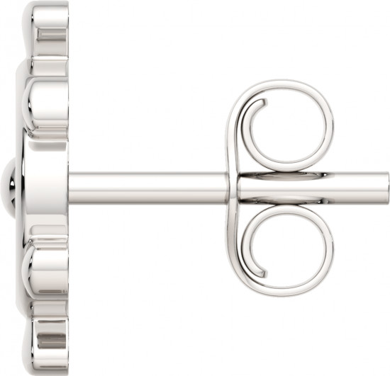 Серьги-пусеты из серебра