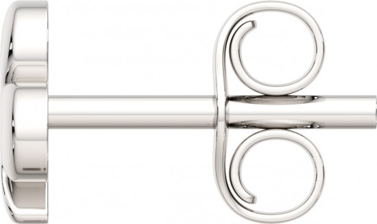 Серьги-пусеты из серебра