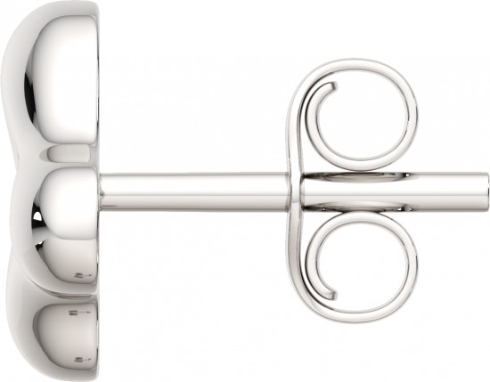 Серьги-пусеты из серебра